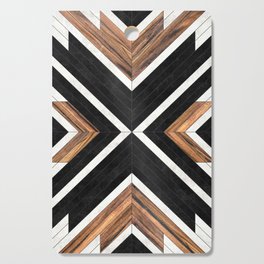 Urban Tribal Pattern No.1 - Concrete and Wood Cutting Board