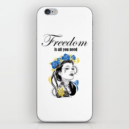 AlexNikUA Freedom is all you need iPhone Skin