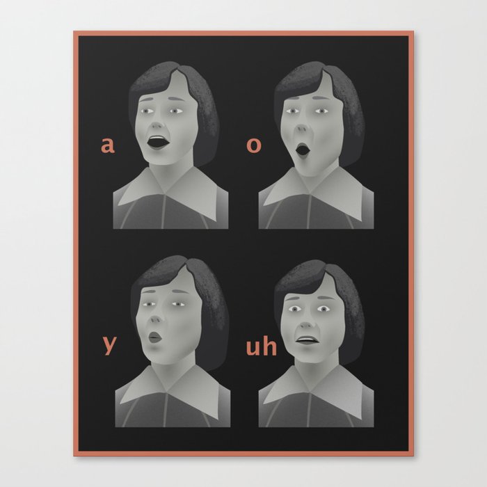 Vowels Canvas Print