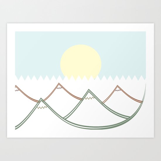 Mountains Art Print