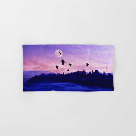 Crow moon Hand & Bath Towel