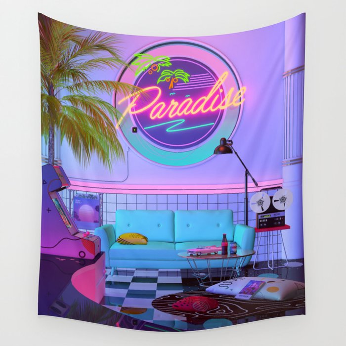 Paradise Wave Wall Tapestry