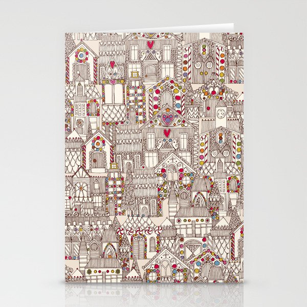 gingerbread town Stationery Cards