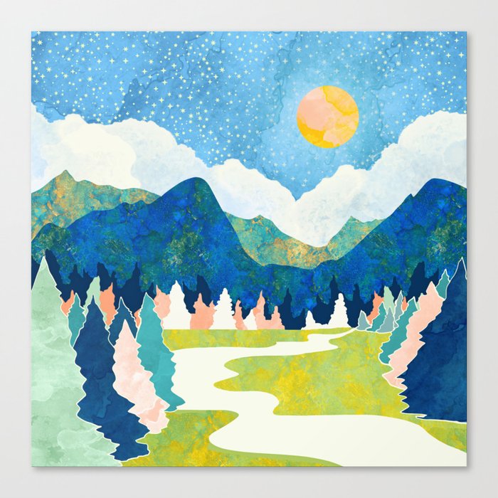 Spring River Canvas Print