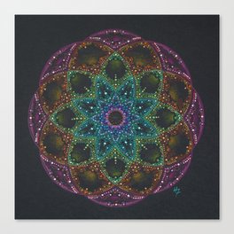 Bright colorful Mandala Canvas Print