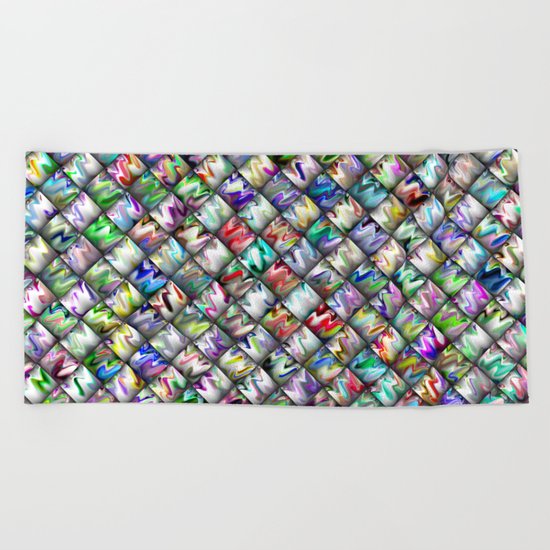 Patchwork Rainbow Beach Towel
