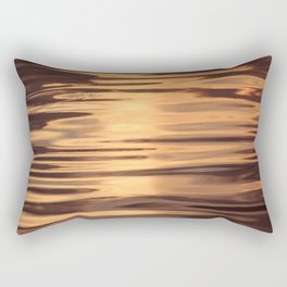 Wavy water in sunset Rectangular Pillow
