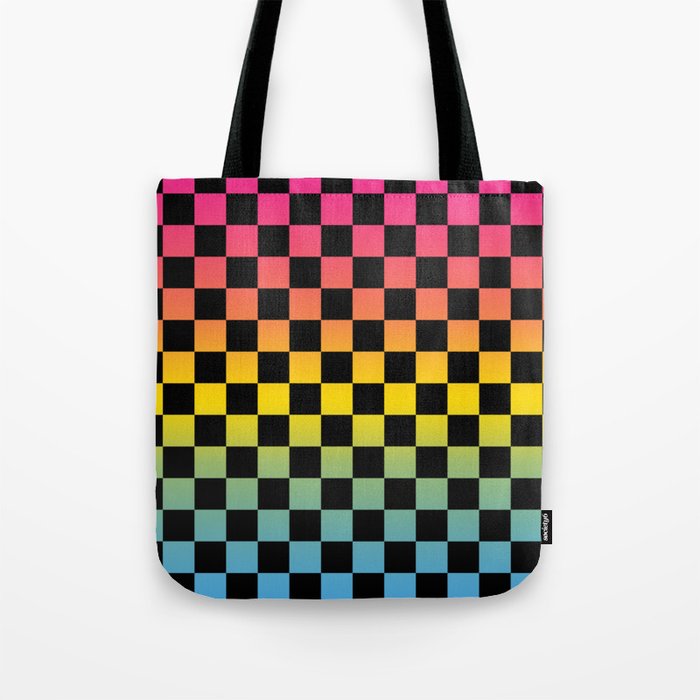 PYB Checkered Gradient2 Tote Bag