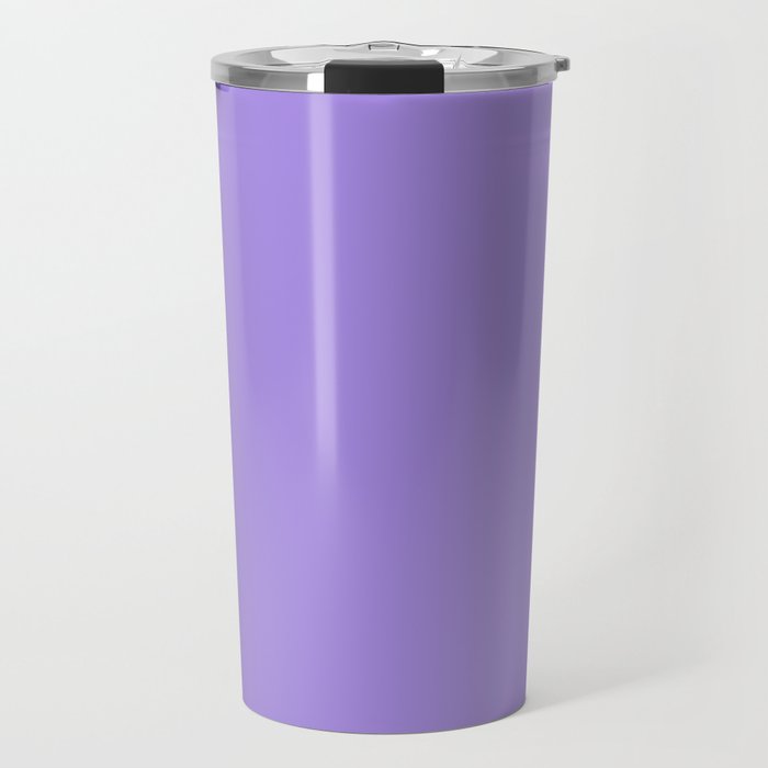Lavender Solid Color Popular Hues Patternless Shades of Purple Collection - Hex Value #A689E1 Travel Mug