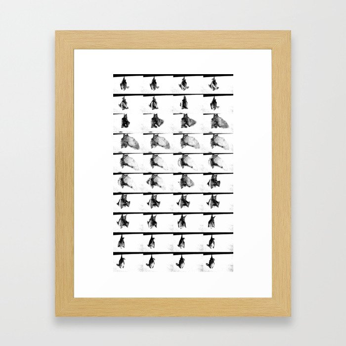 Mon petit chauve-souris // baby bat sequence Framed Art Print