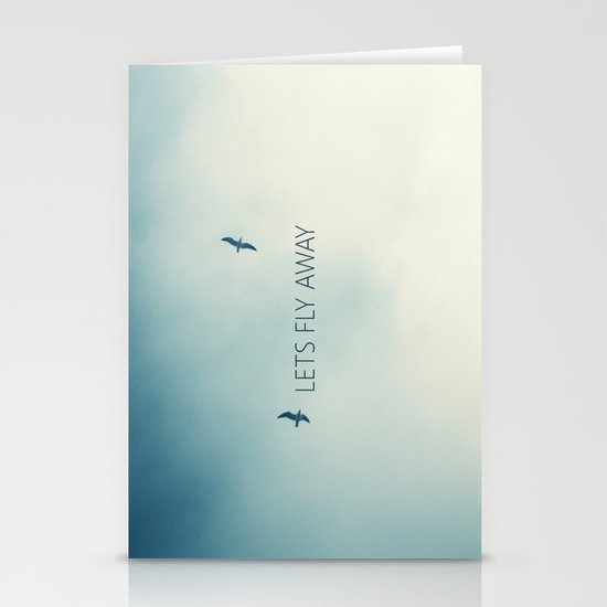 LETS FLY AWAY Stationery Cards