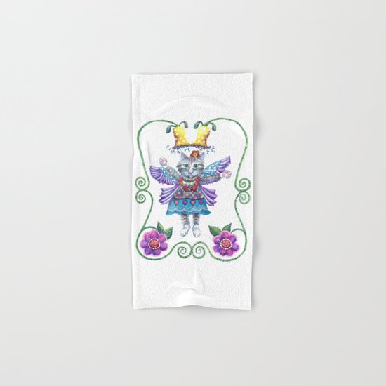 Angel Kitty Hand & Bath Towel