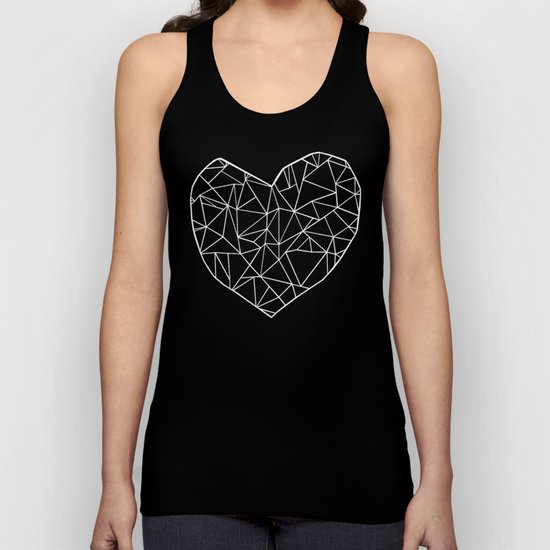 Abstract Heart Unisex Tank Top