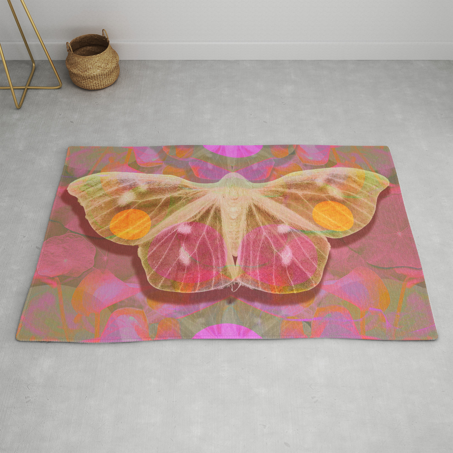 Pink Butterflies mug rugs