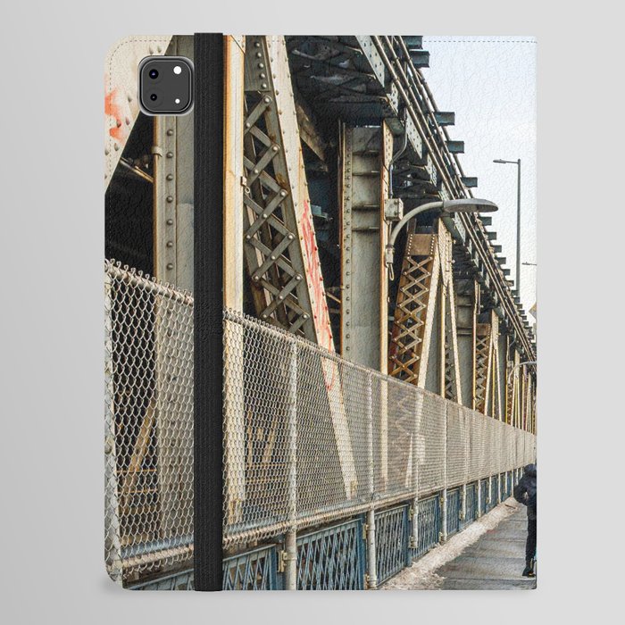 Biking on the Bridge | New York City iPad Folio Case
