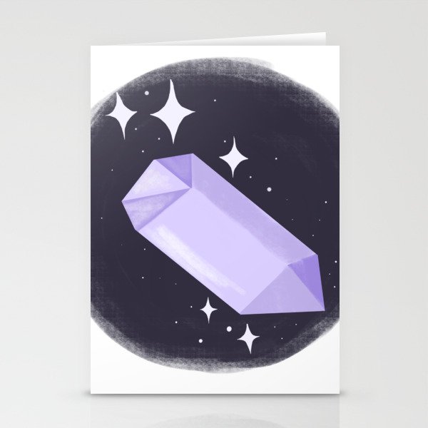 Amethyst and Evil Eye Stationery Cards