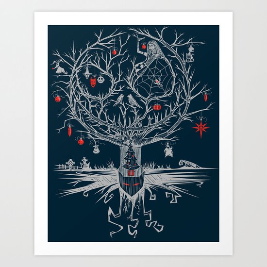 Ornamental Nightmare Art Print