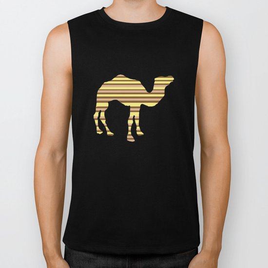 Camel Stripes Biker Tank