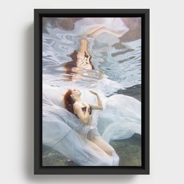 Underwater Angel 1 Framed Canvas