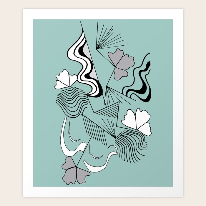 Lines and design with and original japanese style for decoration