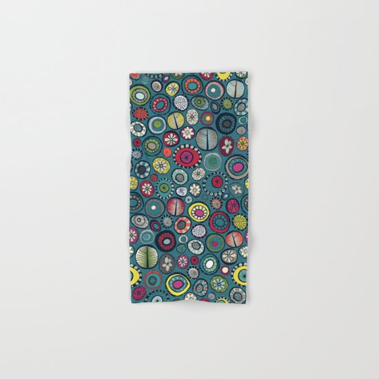 Honolulu hoops chevron blue Hand & Bath Towel