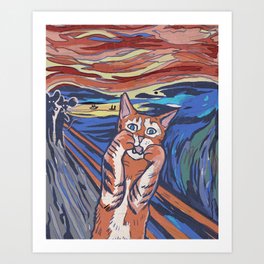 The Meow Art Print