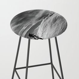 The Summit ski Portrait Photography Retro Print Bar Stool