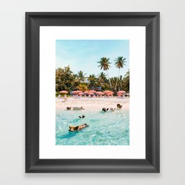 Pig Beach 2 Framed Art Print