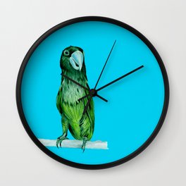 neon bird Wall Clock
