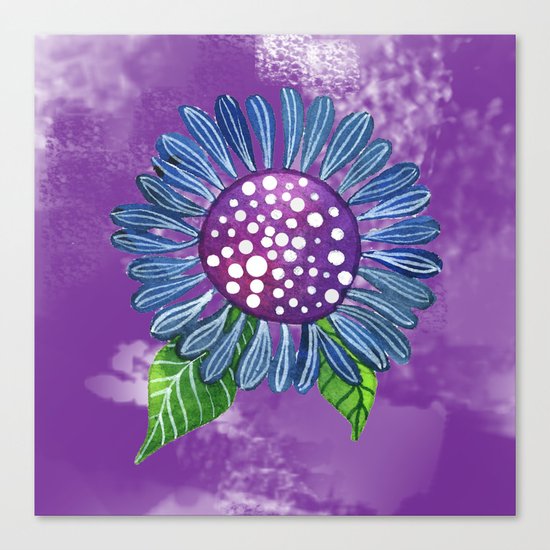 Blue Flower Canvas Print