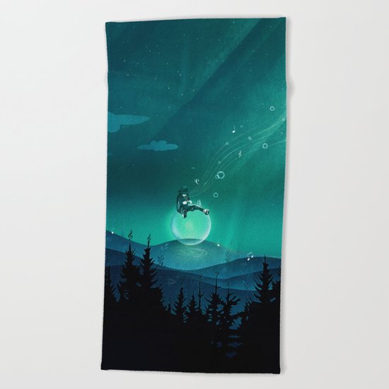 Comfortably Numb Beach Towel