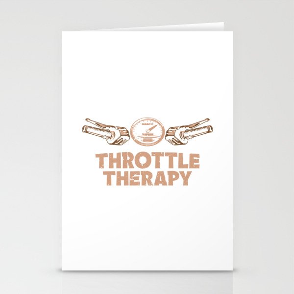 Throttle Therapy Motorcycle Stationery Cards