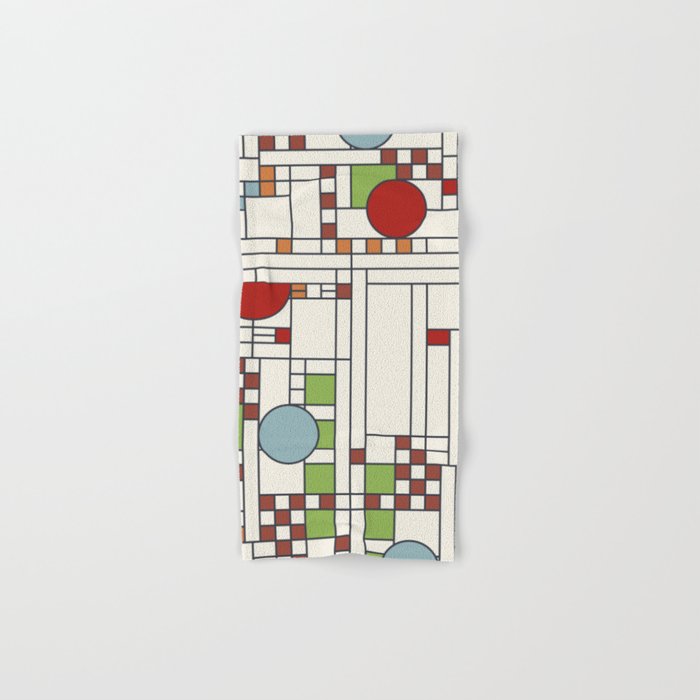 Stained glass pattern S02 Hand & Bath Towel