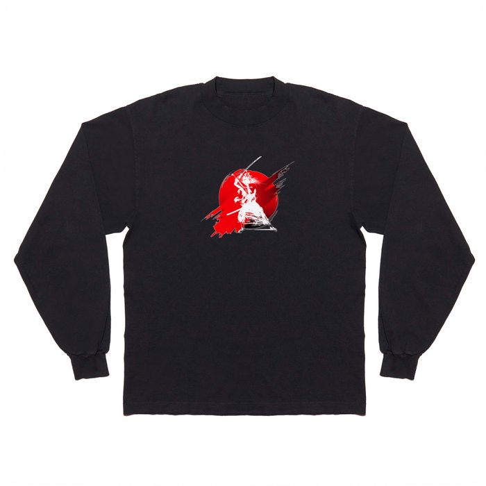 Samurai Japan Fighter Japanese Art Long Sleeve T Shirt