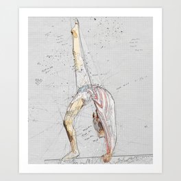Gymnast Physics Art Print