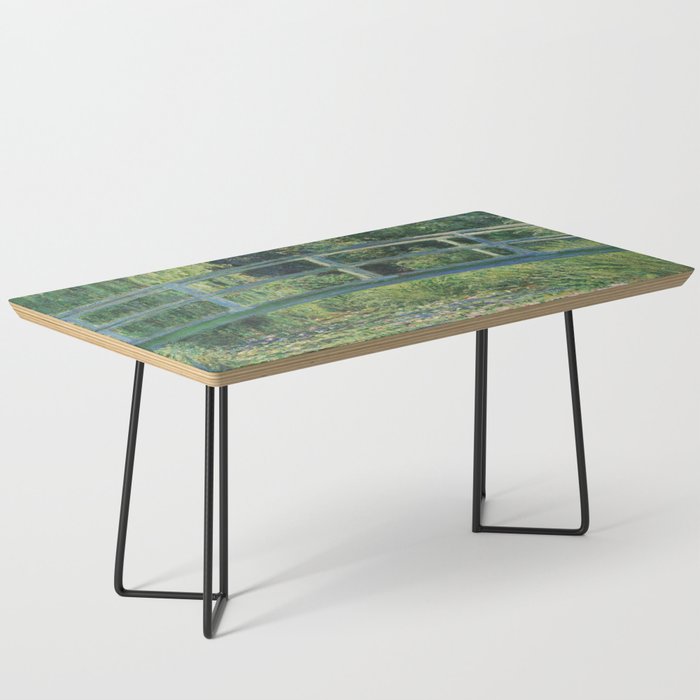 Water Lilies And Bridge Painting Coffee Table