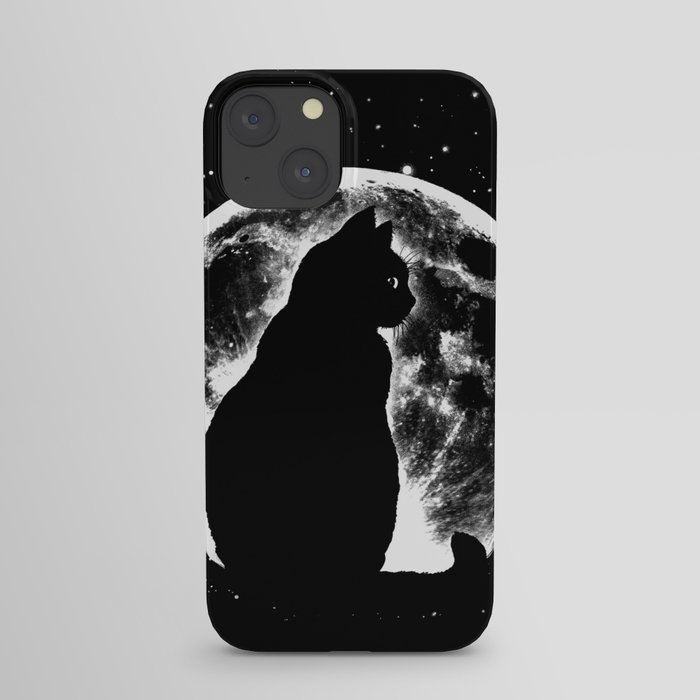 Cat Moon Silhouette iPhone Case