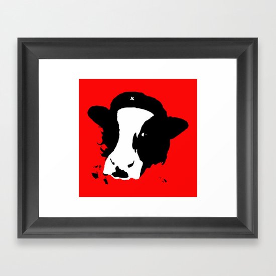 Cowmmunist! Framed Art Print
