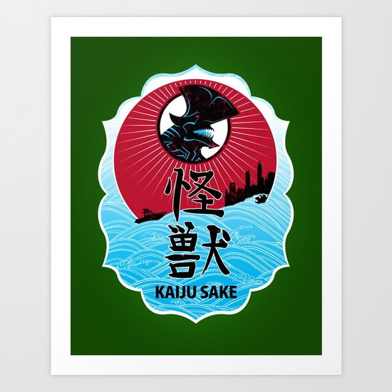 Kaiju Sake Art Print