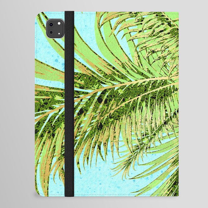 Gold Leaf Palm Tree iPad Folio Case