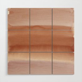 Subtle Layers Pink and Caramel Wood Wall Art