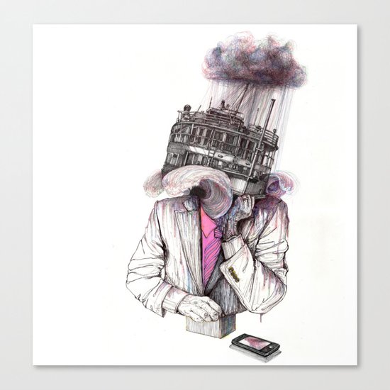 s.o.s Canvas Print