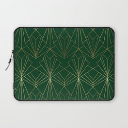 Art Deco in Emerald Green Laptop Sleeve