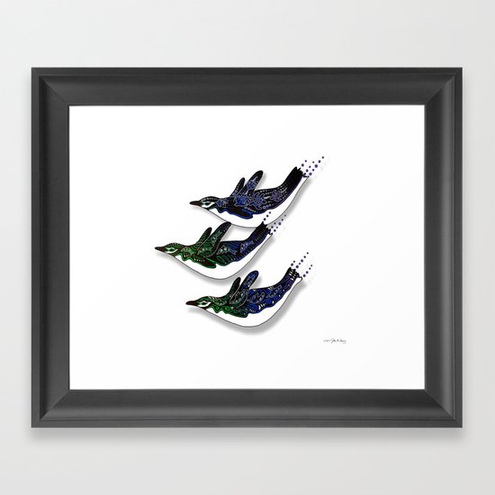 PENGUINS Framed Art Print