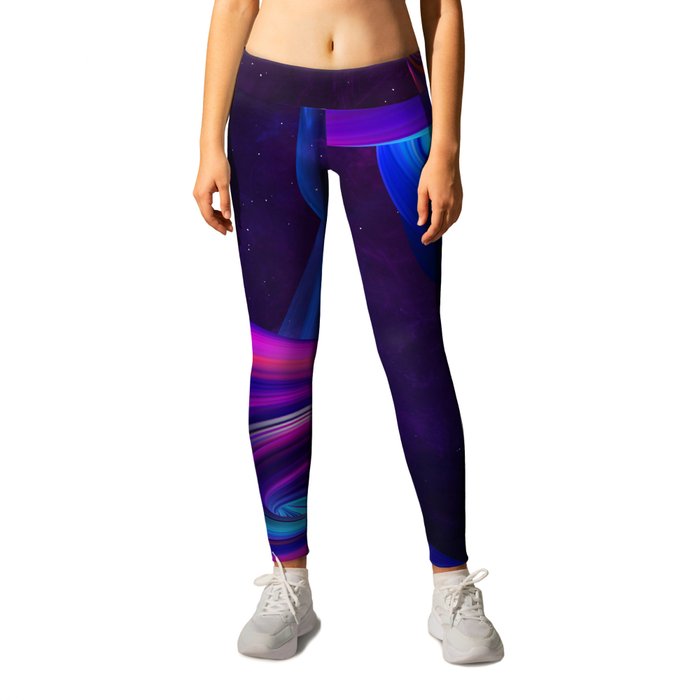 Neon twisted space #3 Leggings