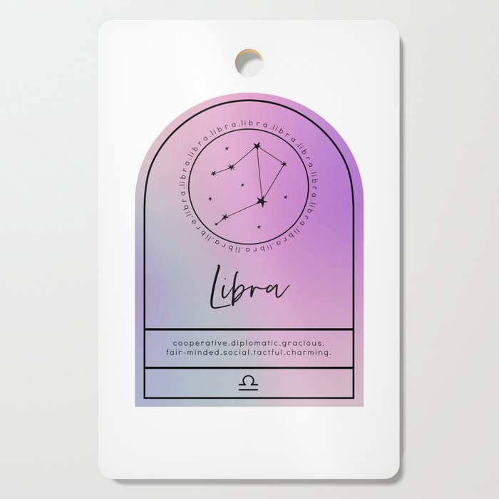 Libra Zodiac | Iridescent Arches Cutting Board