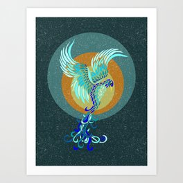 New Water Phoenix Art Print