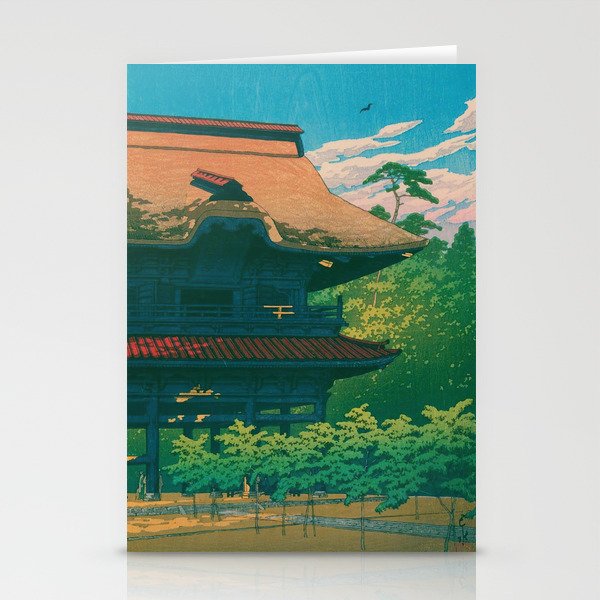 Kencho Temple Kamakura by Kawase Hasui Stationery Cards