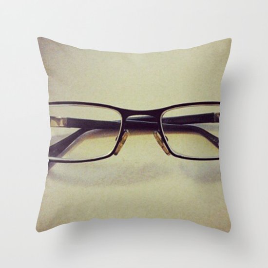 Glasses Throw Pillow