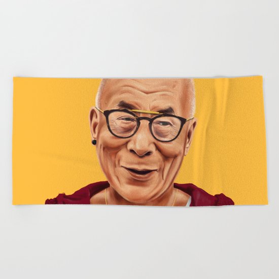 Hipstory - Dalai Lama Beach Towel
